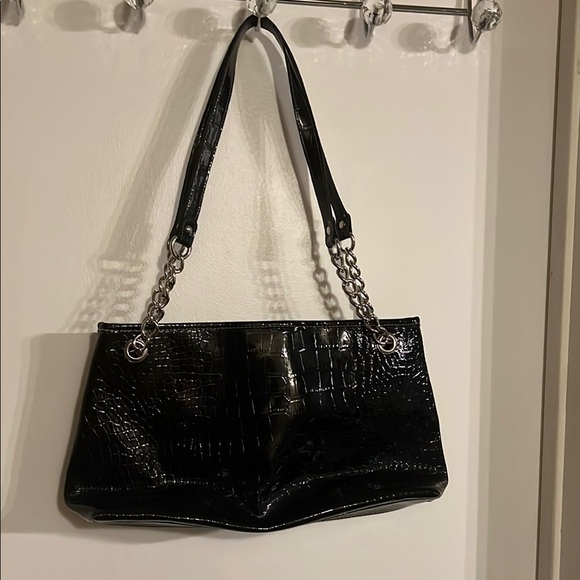 Rosetti Black Crocodile Embossed Shoulder Bag - Picture 8 of 8